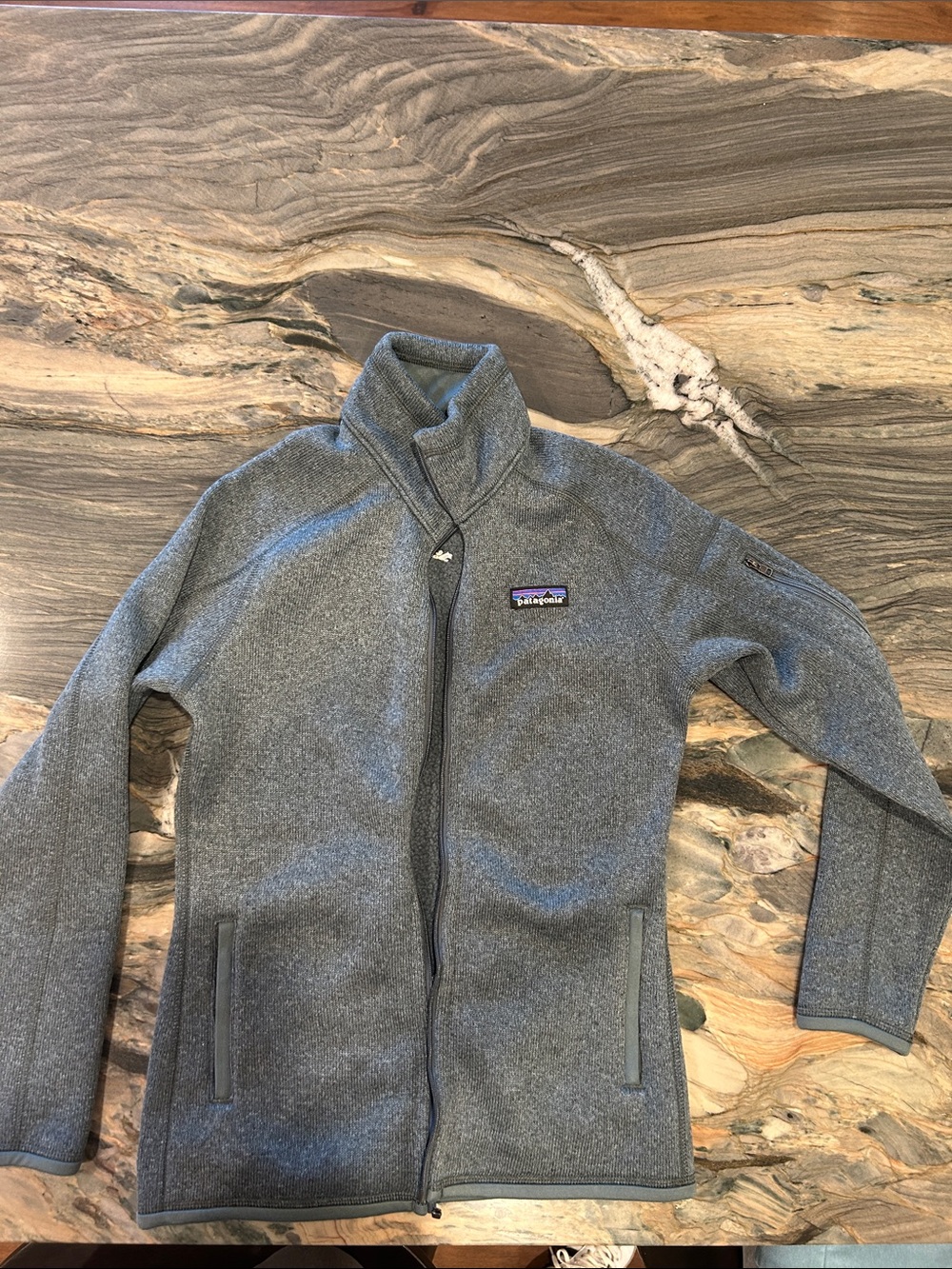 Patagonia Heather Gray Full-Zip Women's Jacket